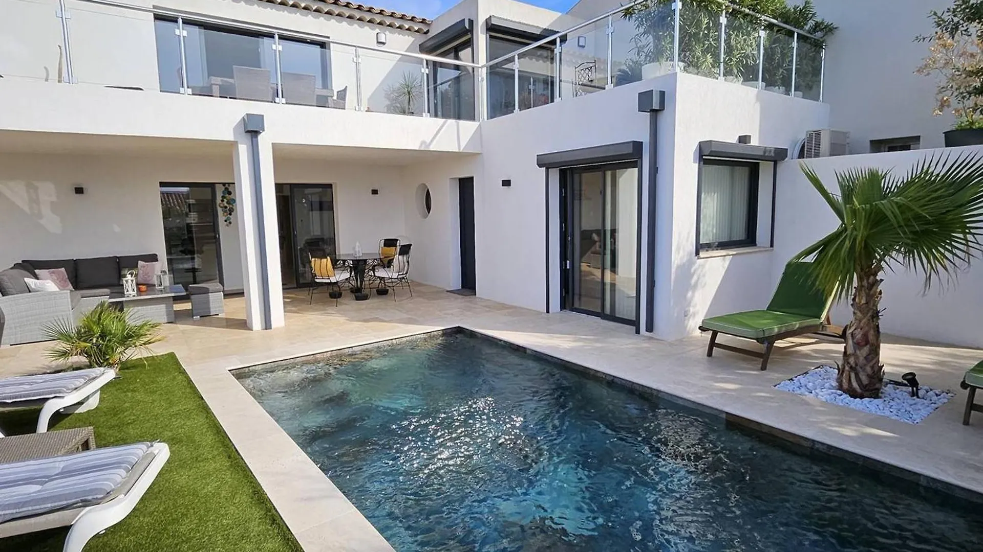 Villa Moderne Avec Piscine Privee, Climatisation Et Parking, 4 Chambres, 8 Pers. - Fr-1-768-103 Saint-Peïre-sur-Mer